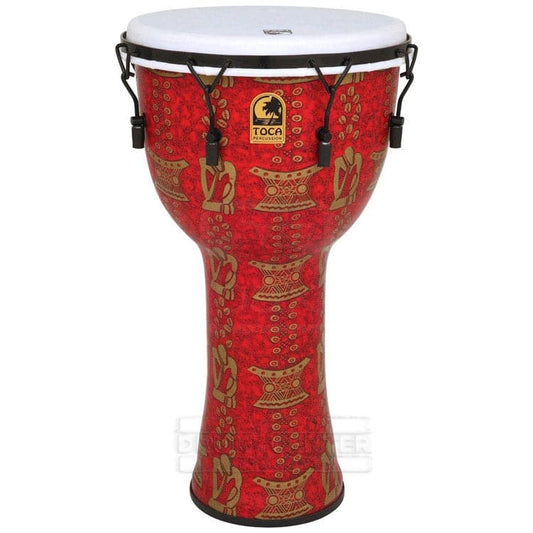 Toca Freestyle II Mechanically Tuned Djembe, Thinker 14 Inch with Matching Bag