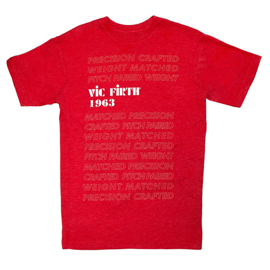 Vic Firth Limited Edition 1963 Red Graphic T-Shirt Large