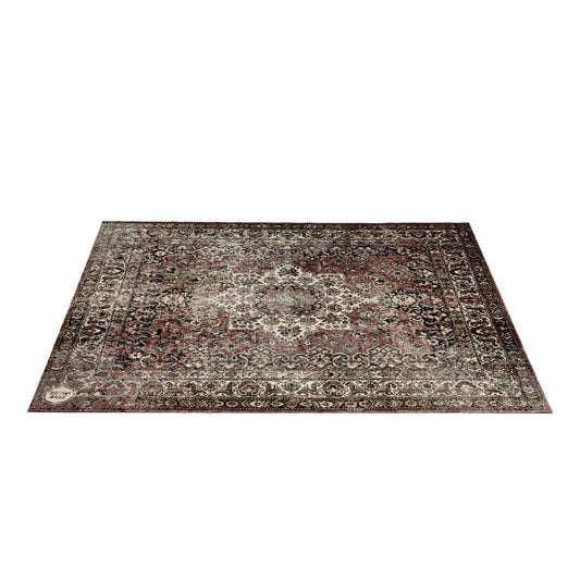 DRUMnBASE Vintage Persian Style Drum Rug 6' x 5.25' Classic Worn