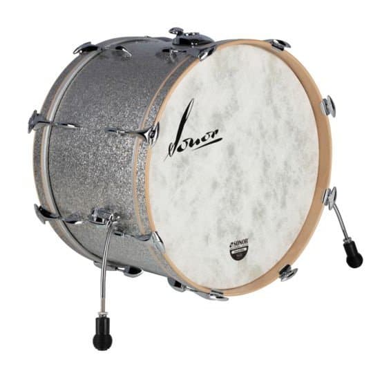 Sonor Vintage Series 22x14 Bass Drum w/ Mount - Vintage Silver Glitter