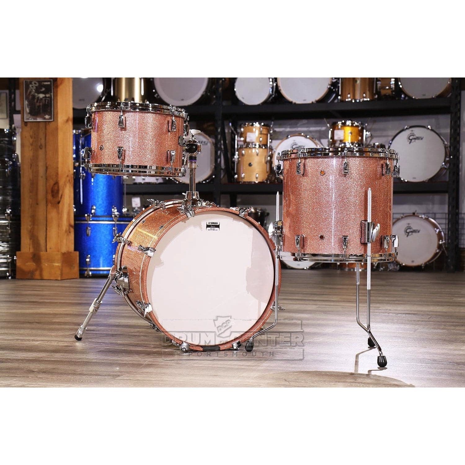 Yamaha Absolute Hybrid 3pc Jazz Drum Set Pink Champagne Sparkle