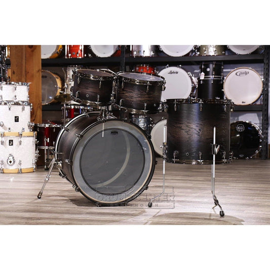 Yamaha Live Custom Hybrid Oak 4pc Drum Set w/20BD Uzu Charcoal Sunburst