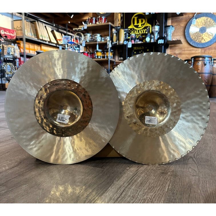 Used Zildjian K Custom Hybrid Hi Hat Cymbals 13.25"