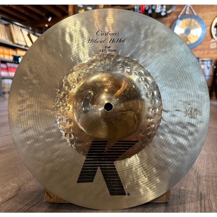 Used Zildjian K Custom Hybrid Hi Hat Cymbals 13.25"